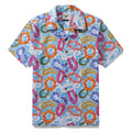 Hawaiian Shirt For Men Floral Wreath Compendium Shirt Camp Collar 100% Cotton By Sun