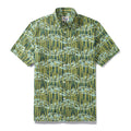 Hawaiian Shirt For Men Cod and Seaweed Print Short Sleeve Cotton Button Down By Amy