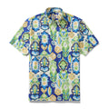Hawaiian Shirts For Men Vintage Cotton Button Down Totem and Jewelry Short Sleeve Aloha Shirt By Evan