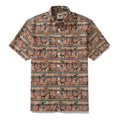 Wrinkle-Free Men's Hawaiian Shirt Egyptian Murals Print Button-down Short Sleeve Aloha Shirt By Sun