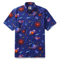 Men's Hawaiian Shirt Silent Radiance Cotton Button-down Short Sleeve Aloha Shirt By Sun