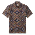 Men's Hawaiian Shirt Sharp Geometry Cotton Button-down Short Sleeve Aloha Shirt By Sun