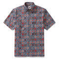 Men's Hawaiian Shirt Rose Waltz Print Cotton Button-down Short Sleeve Aloha Shirt By Cigar