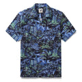 Hawaiian Shirt For Men Tropical Mirage Print Shirt Camp Collar 100% Cotton By Cigar