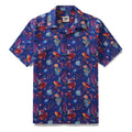 Hawaiian Shirt For Men SEA TREK Shirt Camp Collar 100% Cotton By Sylvia