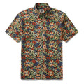 Men's Hawaiian Shirt Nightfall Garden Print Cotton Button-down Short Sleeve Aloha Shirt By Cigar