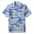 Hawaiian Shirt For Men Melting Away Print Shirt Camp Collar 100% Cotton By Sun