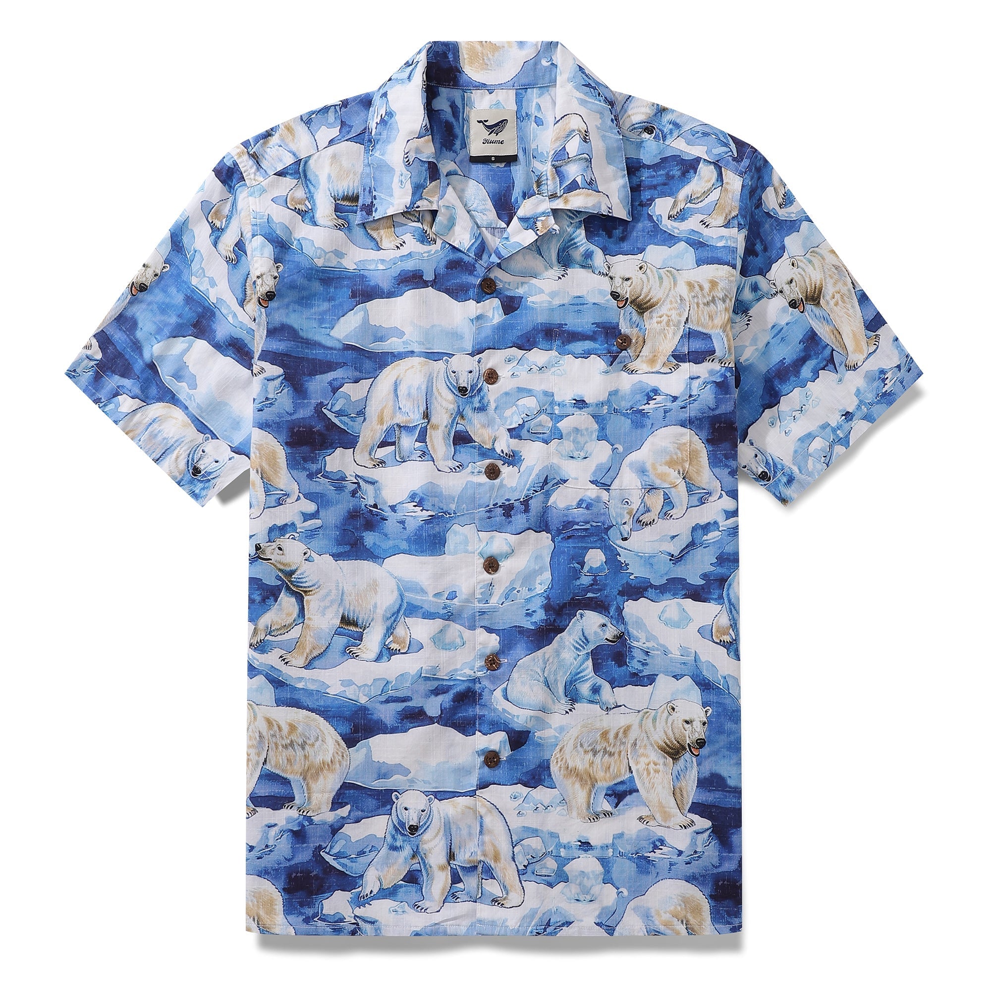 Hawaiian Shirt For Men Melting Away Print Shirt Camp Collar 100% Cotton By Sun