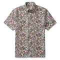 Hawaiian Shirt For Men Sophisticated Botanical Romance Button-down Shirt Short Sleeve 100% Cotton Shirt By Yeti