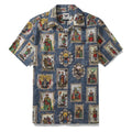 Hawaiian Shirt For Men The Twelve Main Gods Print Shirt Camp Collar 100% Cotton By Sun