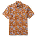Men's Hawaiian Shirt Sakura Sea Print Cotton Button-down Short Sleeve Aloha Shirt By Yakima