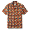 1940s Vintage Hawaiian Shirt For Men Starfish and Shells Shirt 100% Cotton By Yakima