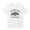 Hawaiian Tee For Men I'm Classic Tee Crew Neck 100% Cotton - WHITE By Shawn
