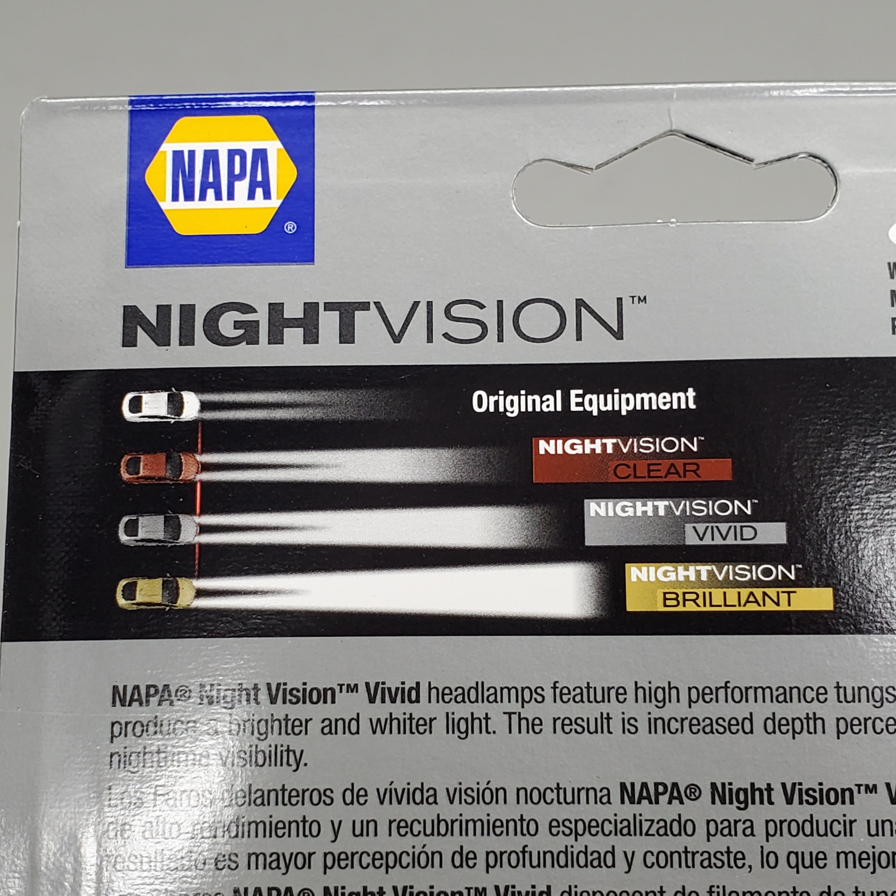 NAPA (2 Pack) NightVision Vivid Halogen Headlamps H11 Low Beam Whiter/Brighter BPH11NVV2-N 12V 55W