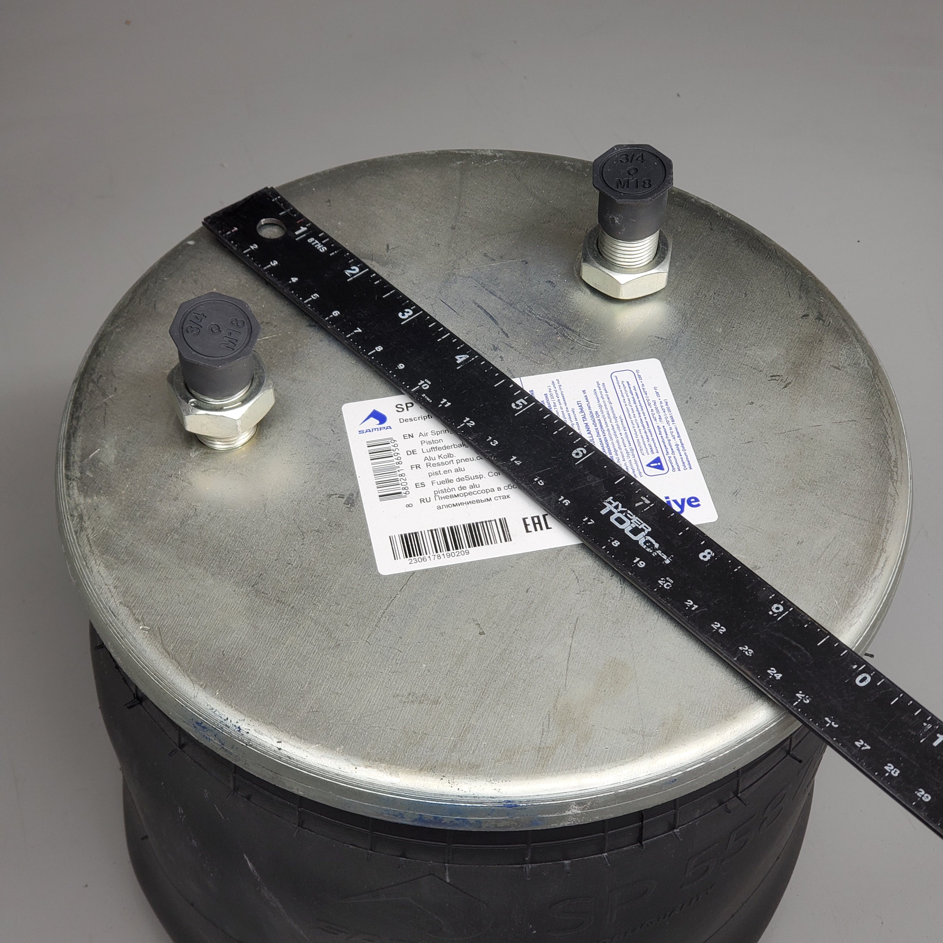 SAMPA Air Spring Aluminum Piston for Hendrickson SP 558755-KA
