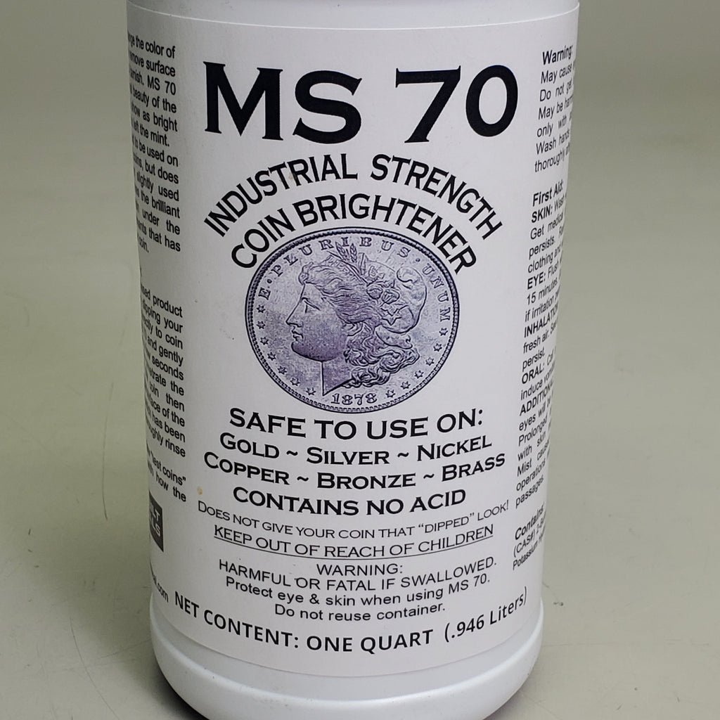 BETTERBILT CHEMICALS Industrial Strength Coin Brightener 1 Qt MS70 Safe On Gold Silver Nickel Copper Bronze Brass