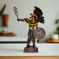 Aztec Warrior Statue | Handmade Cultural Sculpture