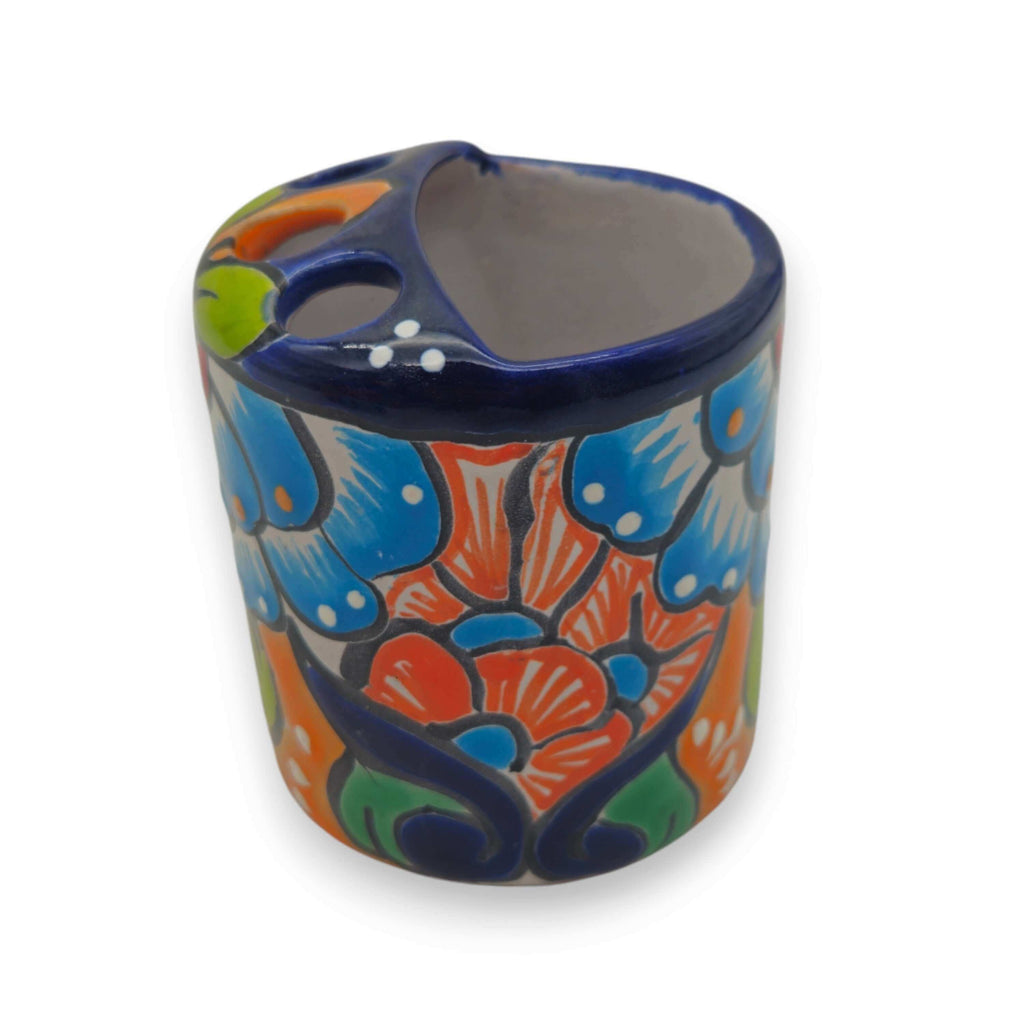Colorful Talavera Toothbrush Holder | Mexican Ceramic Art