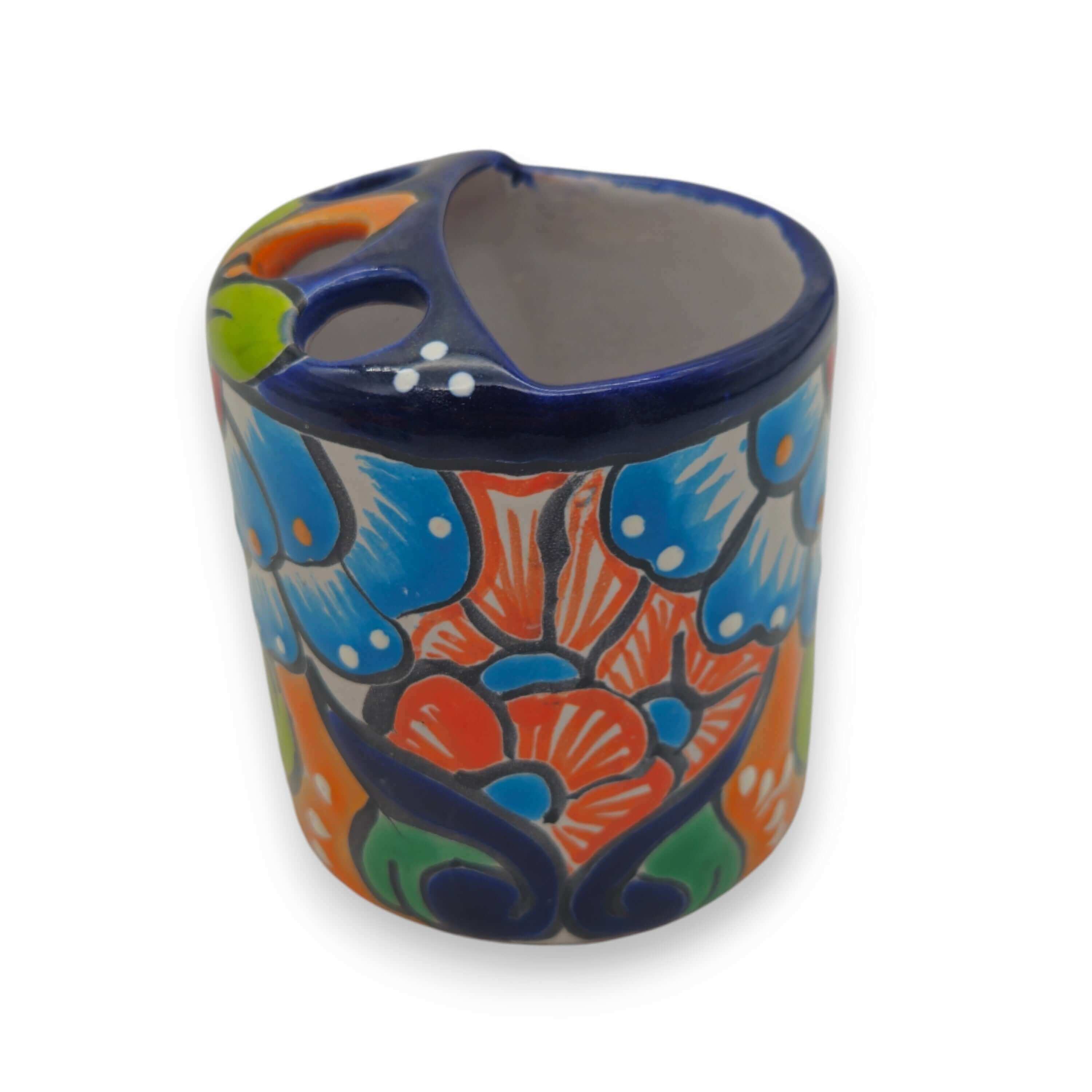 Colorful Talavera Toothbrush Holder | Mexican Ceramic Art