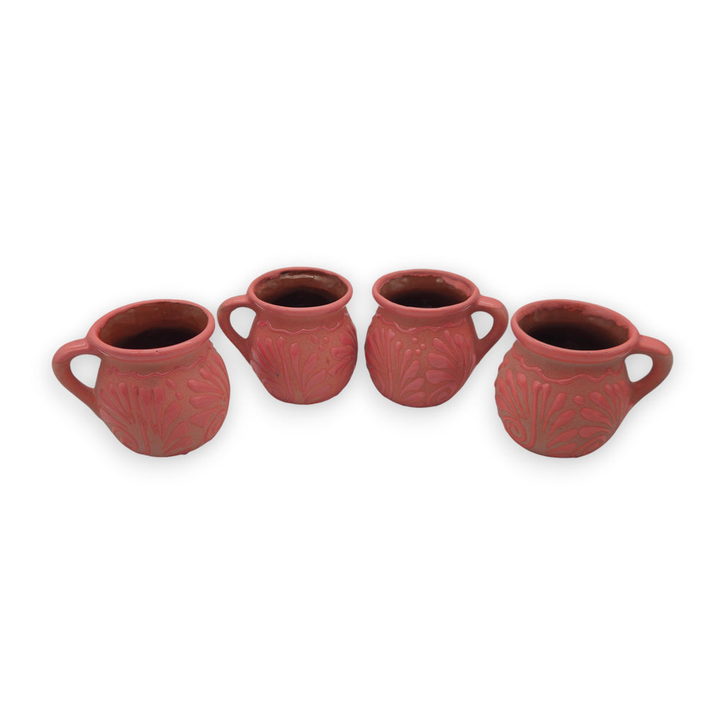 Pink Talavera Mug | Authentic Handmade Mexican Clay Jarrito