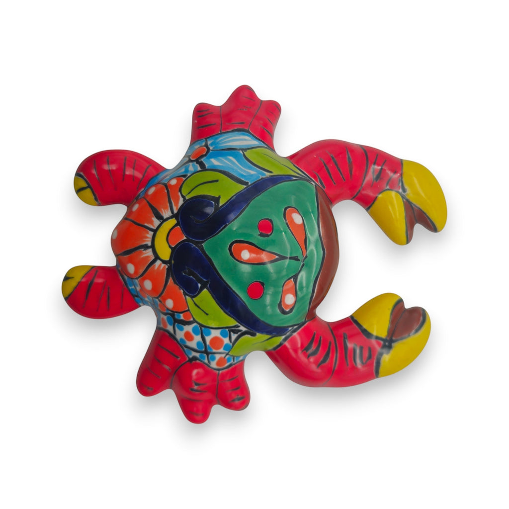 Talavera Crab Sculpture | Vibrant Handmade Mexican Art