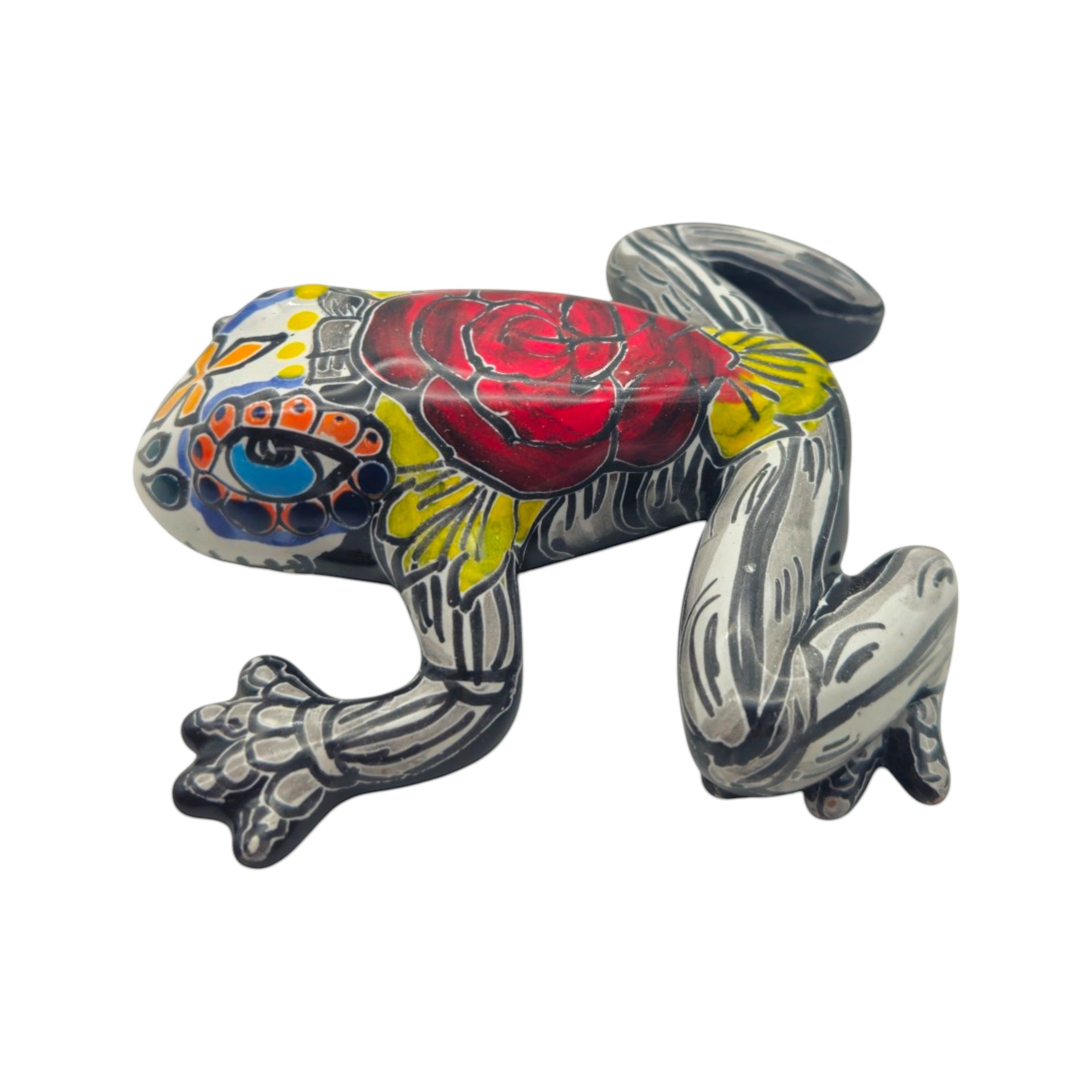 Talavera Frog Figurine | Day of the Dead Wall Art