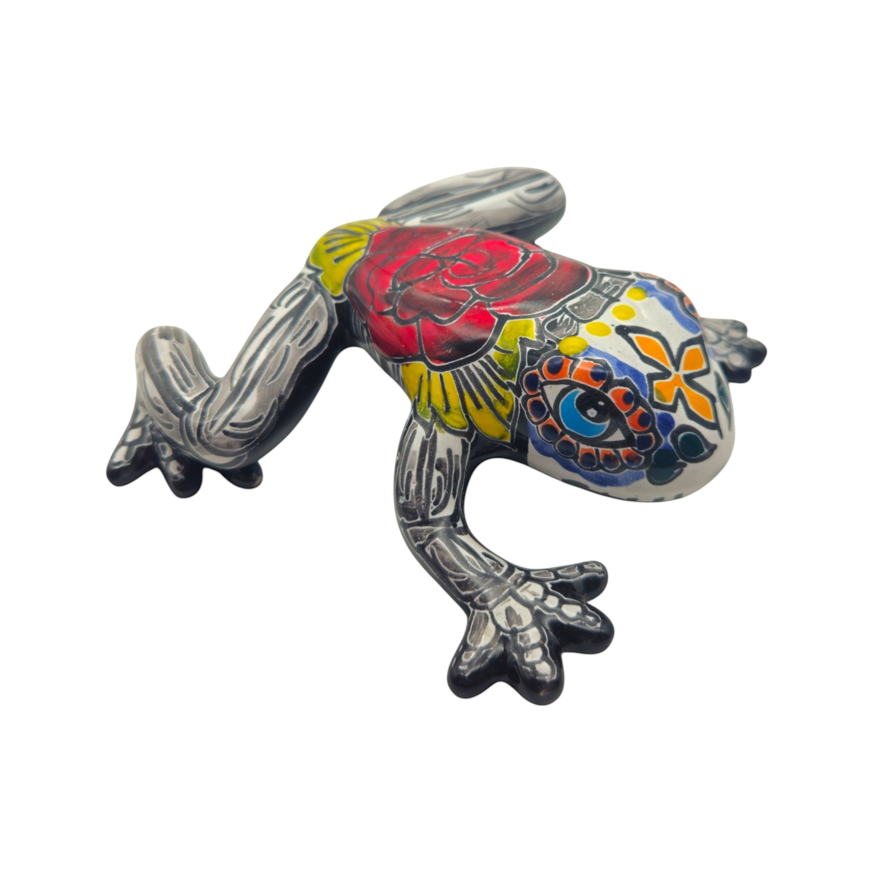 Talavera Frog Figurine | Day of the Dead Wall Art