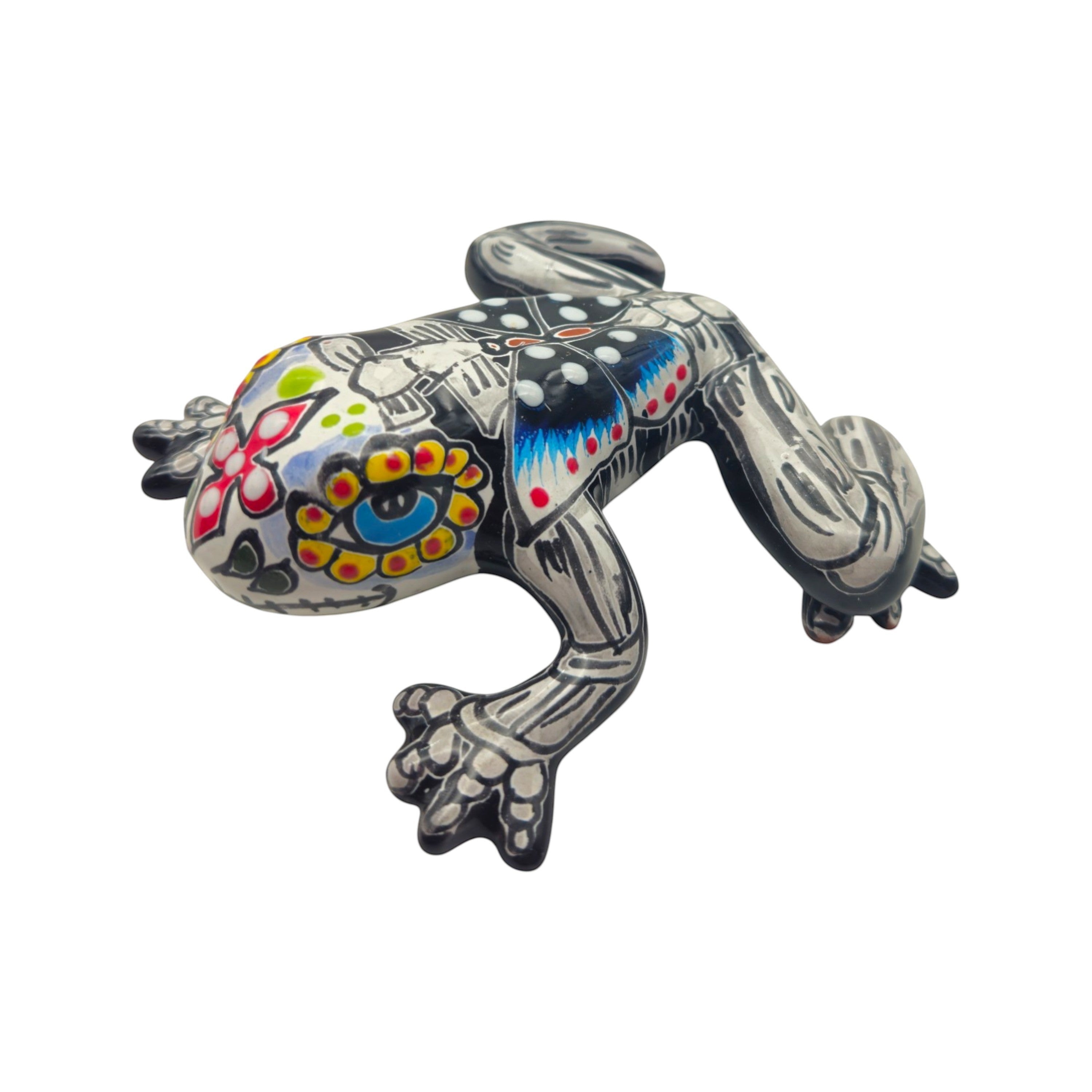 Talavera Frog Figurine | Day of the Dead Wall Art