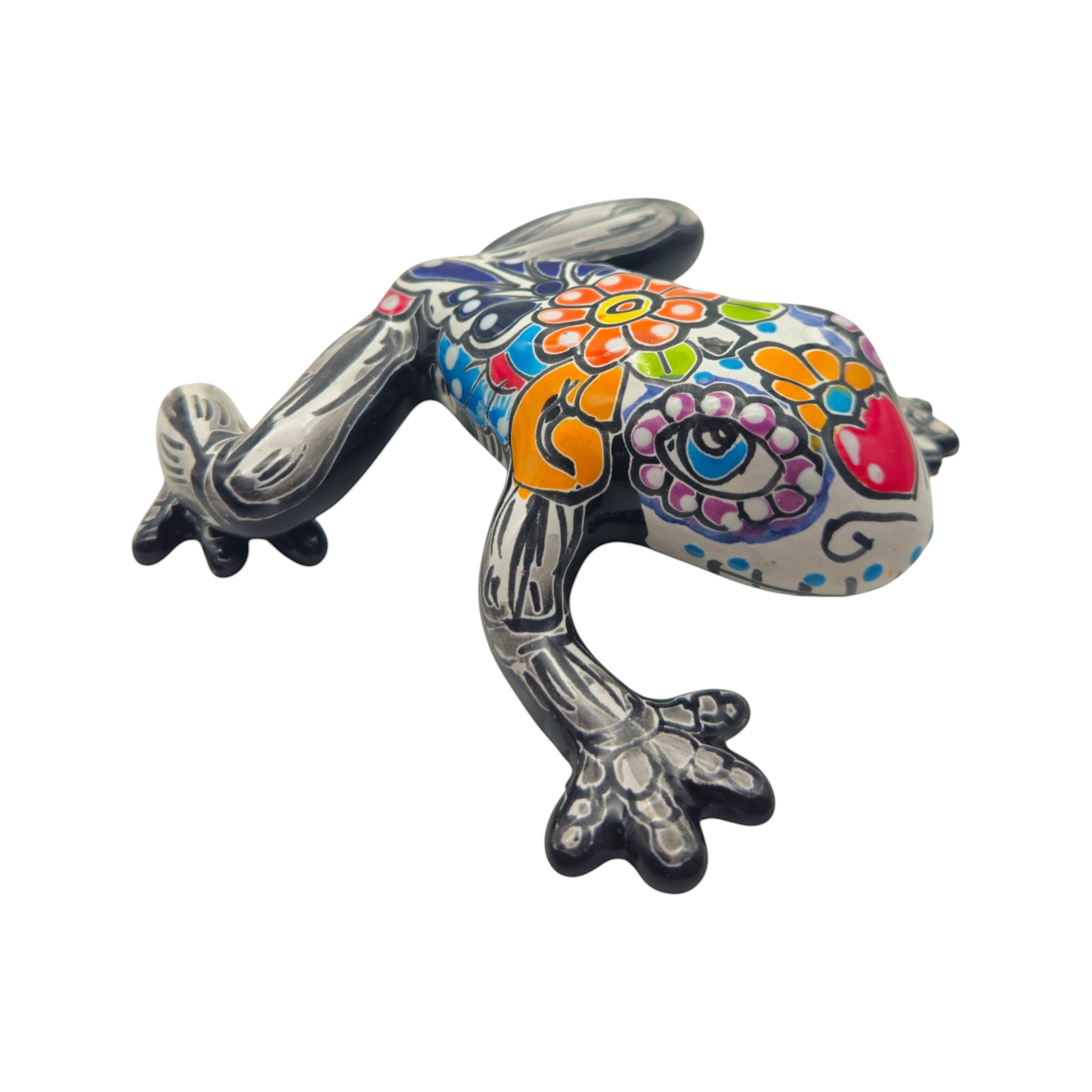 Talavera Frog Figurine | Day of the Dead Wall Art