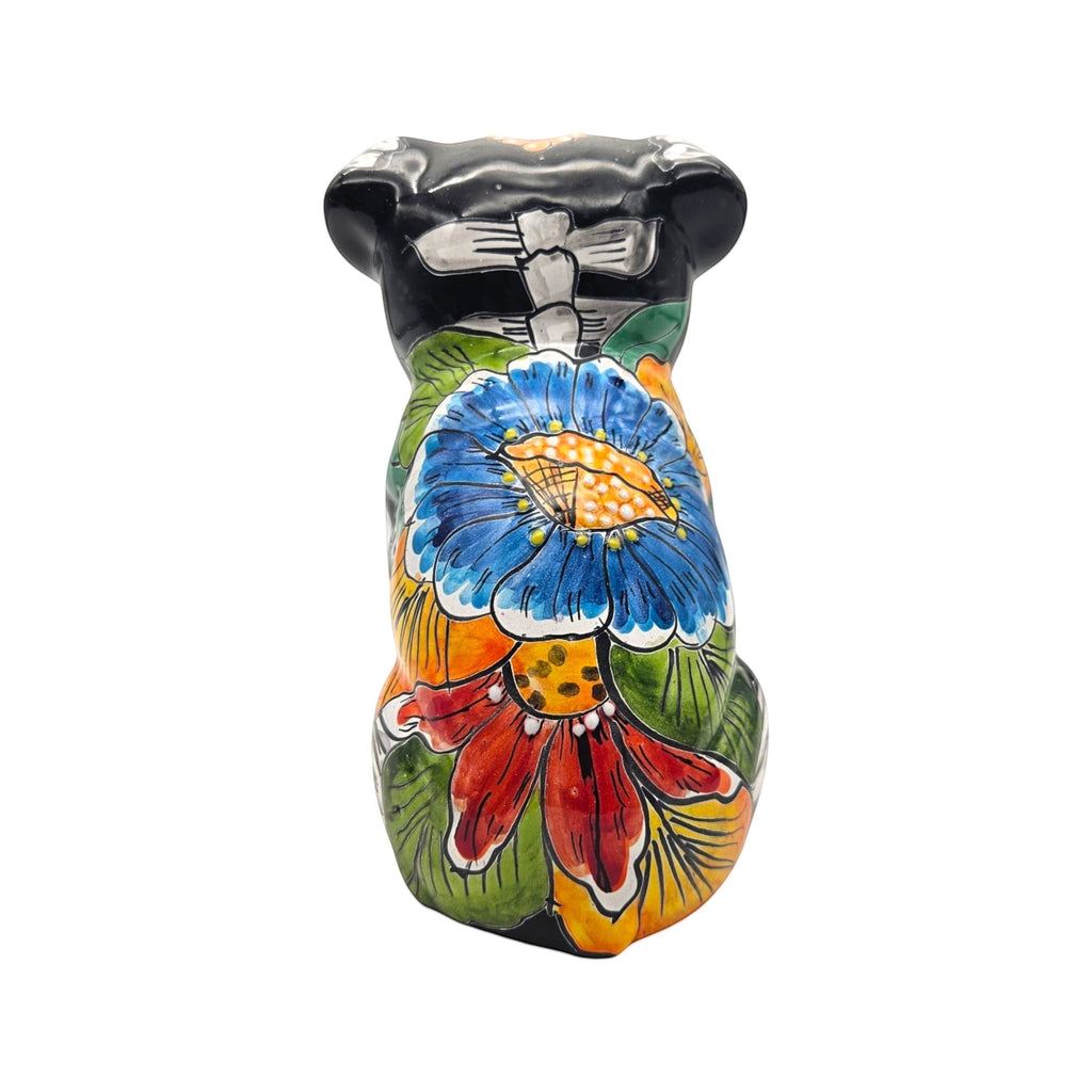 Day of the Dead Bulldog Figurine | Handmade Talavera Dog Statue
