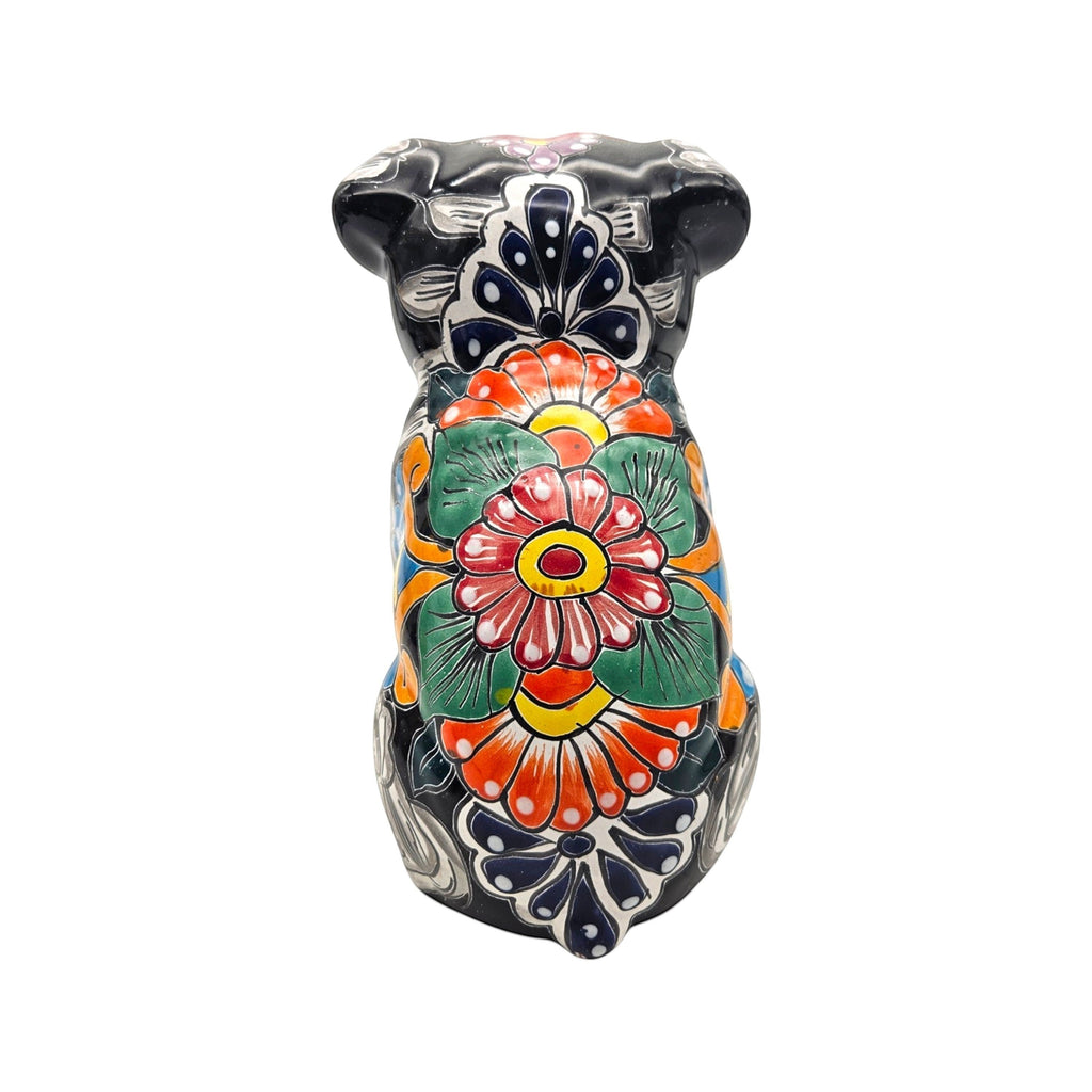 Day of the Dead Bulldog Figurine | Handmade Talavera Dog Statue