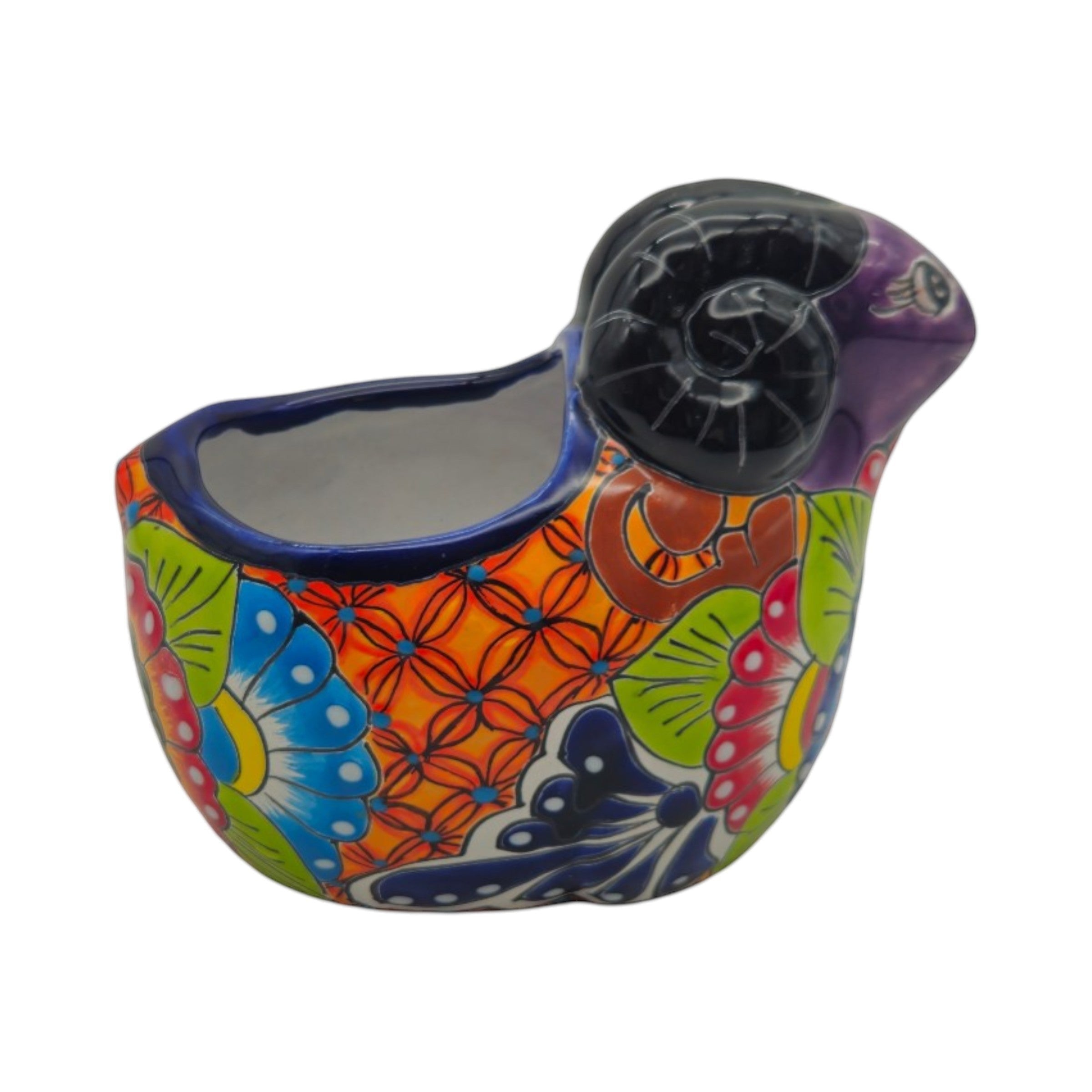 Talavera Ram Planter | Colorful Mexican Sheep Ceramic Pot