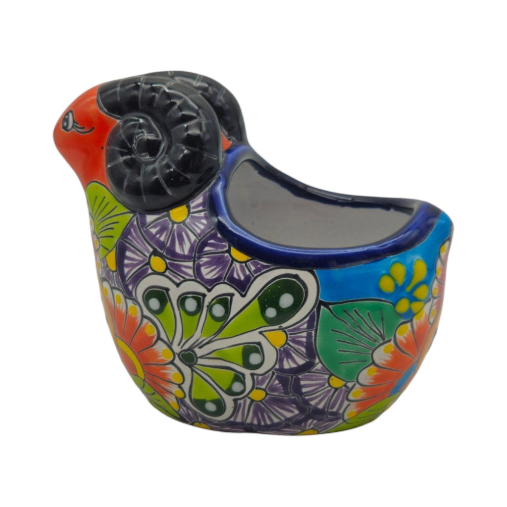 Talavera Ram Planter | Colorful Mexican Sheep Ceramic Pot
