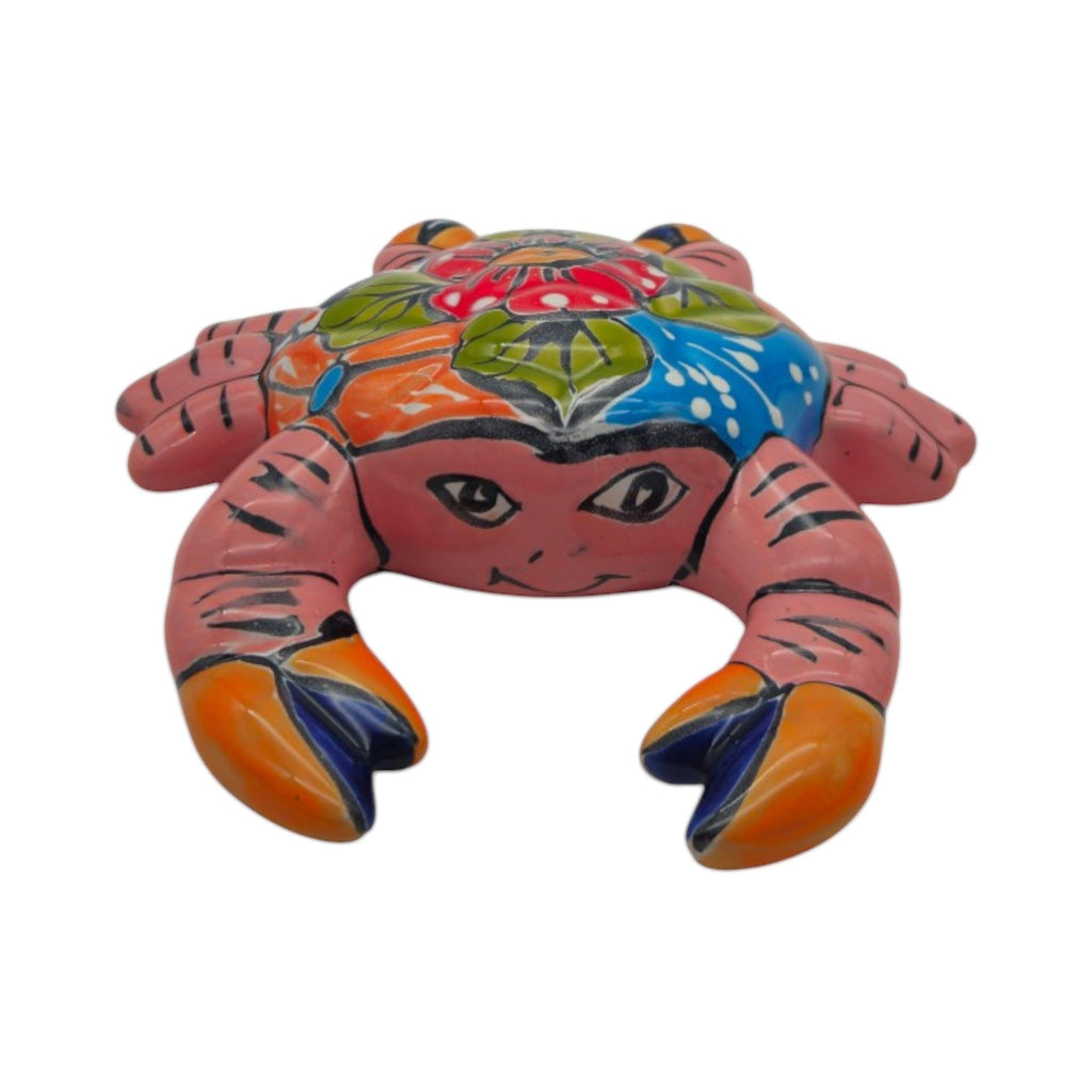 Talavera Crab Sculpture | Vibrant Handmade Mexican Art