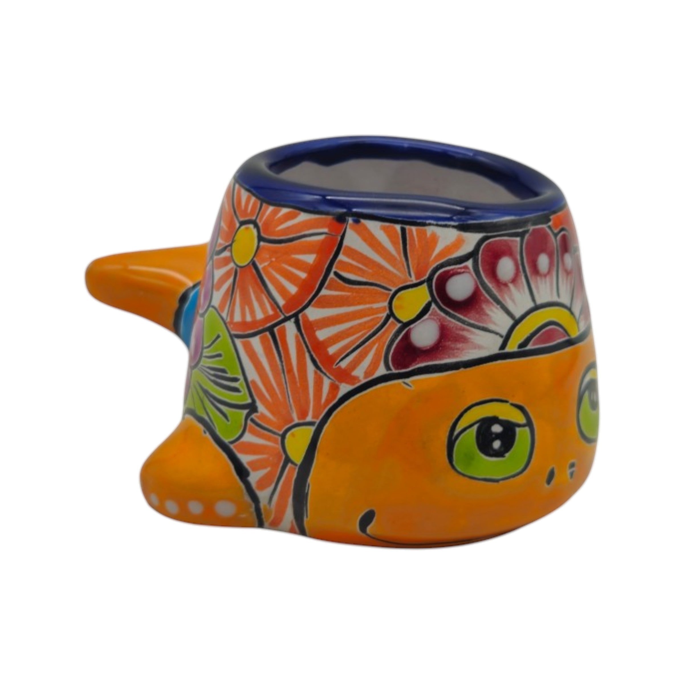 Small Talavera Whale Planter | Colorful Mexican Animal Pot