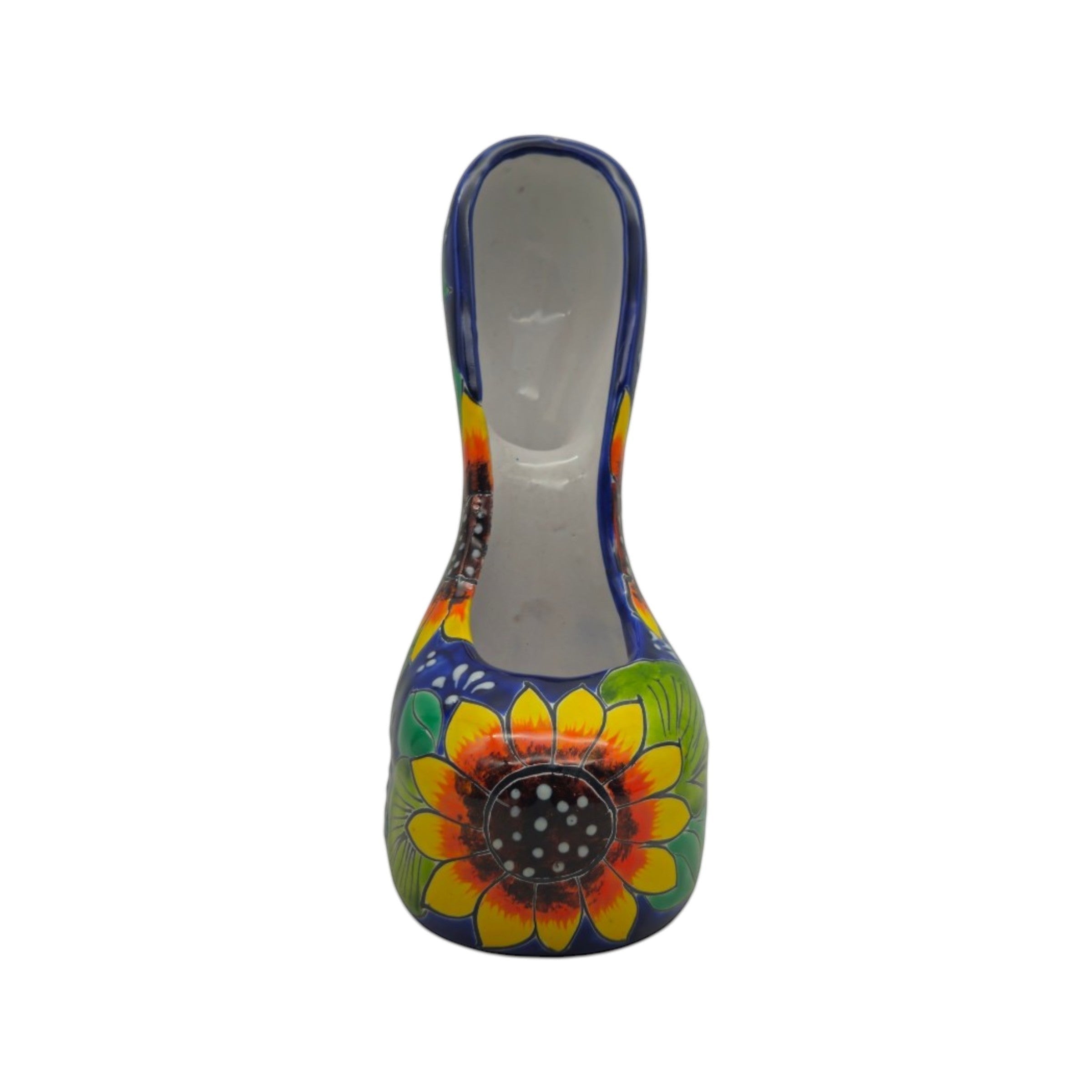 Talavera High Heel Statue | Sunflower Design