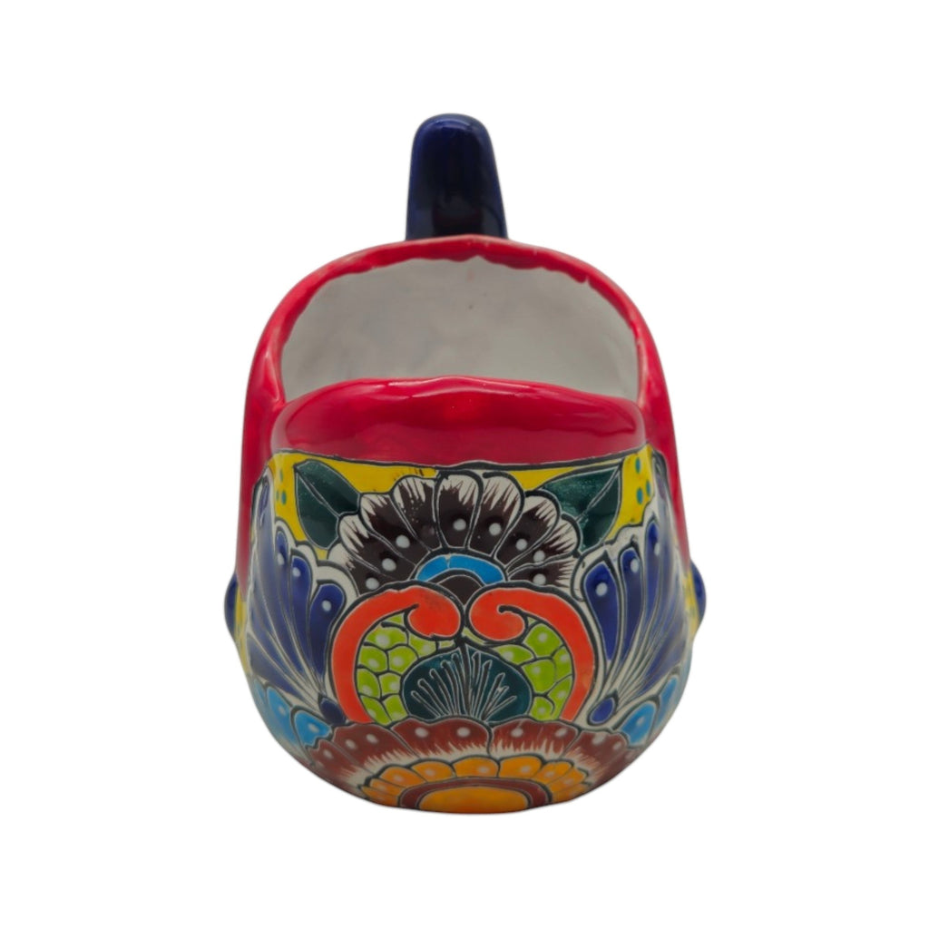 Colorful Talavera Fish Planter | Mexican Hand-Painted Pottery