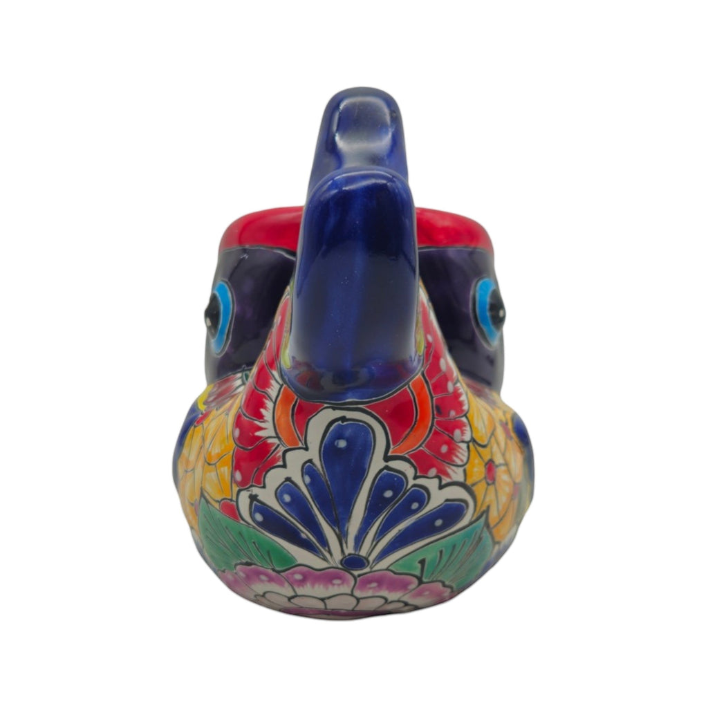 Colorful Talavera Fish Planter | Mexican Hand-Painted Pottery