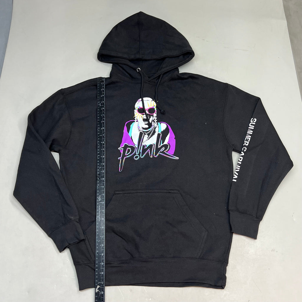 P!NK 2023 Summer Carnival Tour Concert Pull Over Hoodie Women's Sz M Black