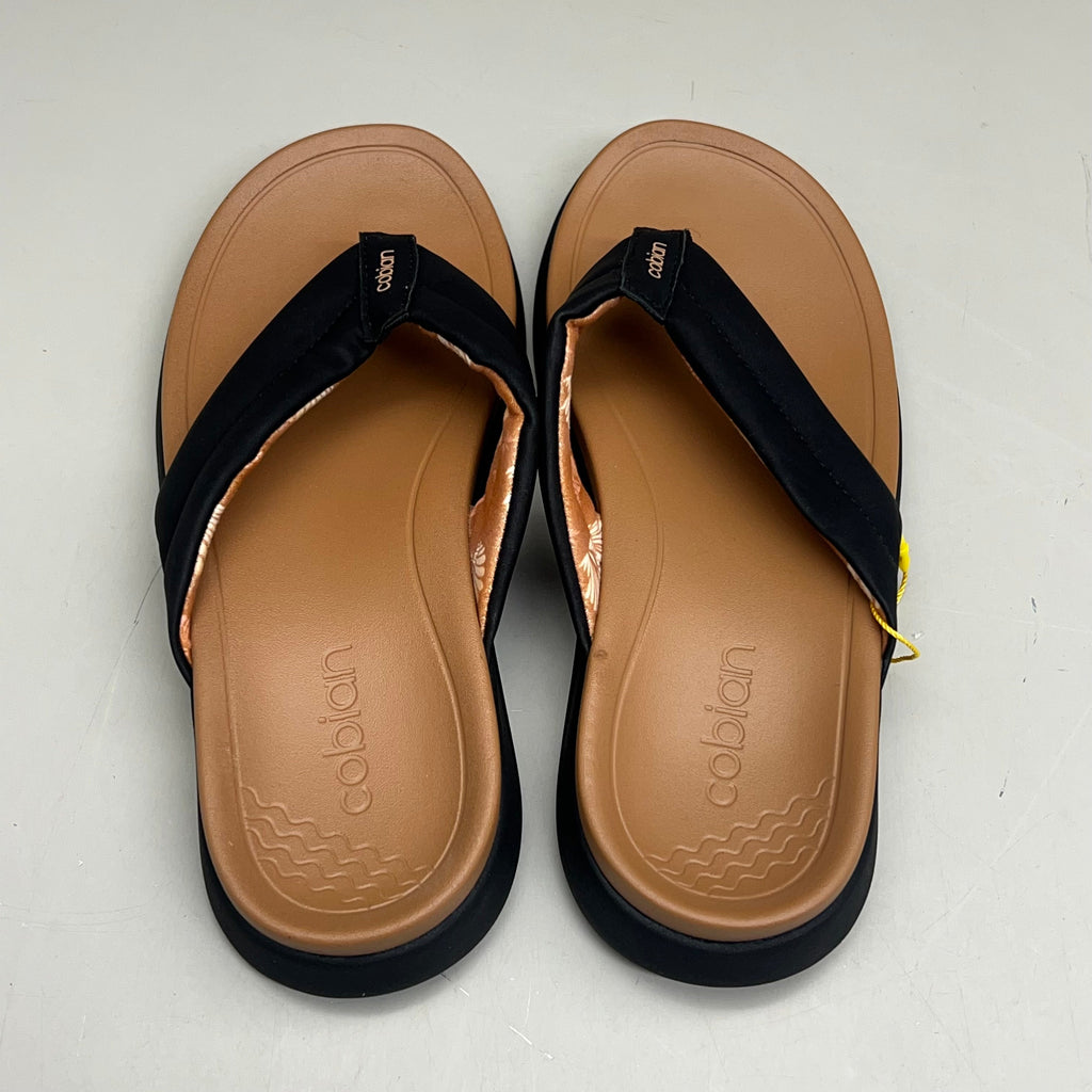 COBIAN Darby Synthetic Suede Strap Sandals Women's SZ 10, EU 41 Black DAR24-001-10