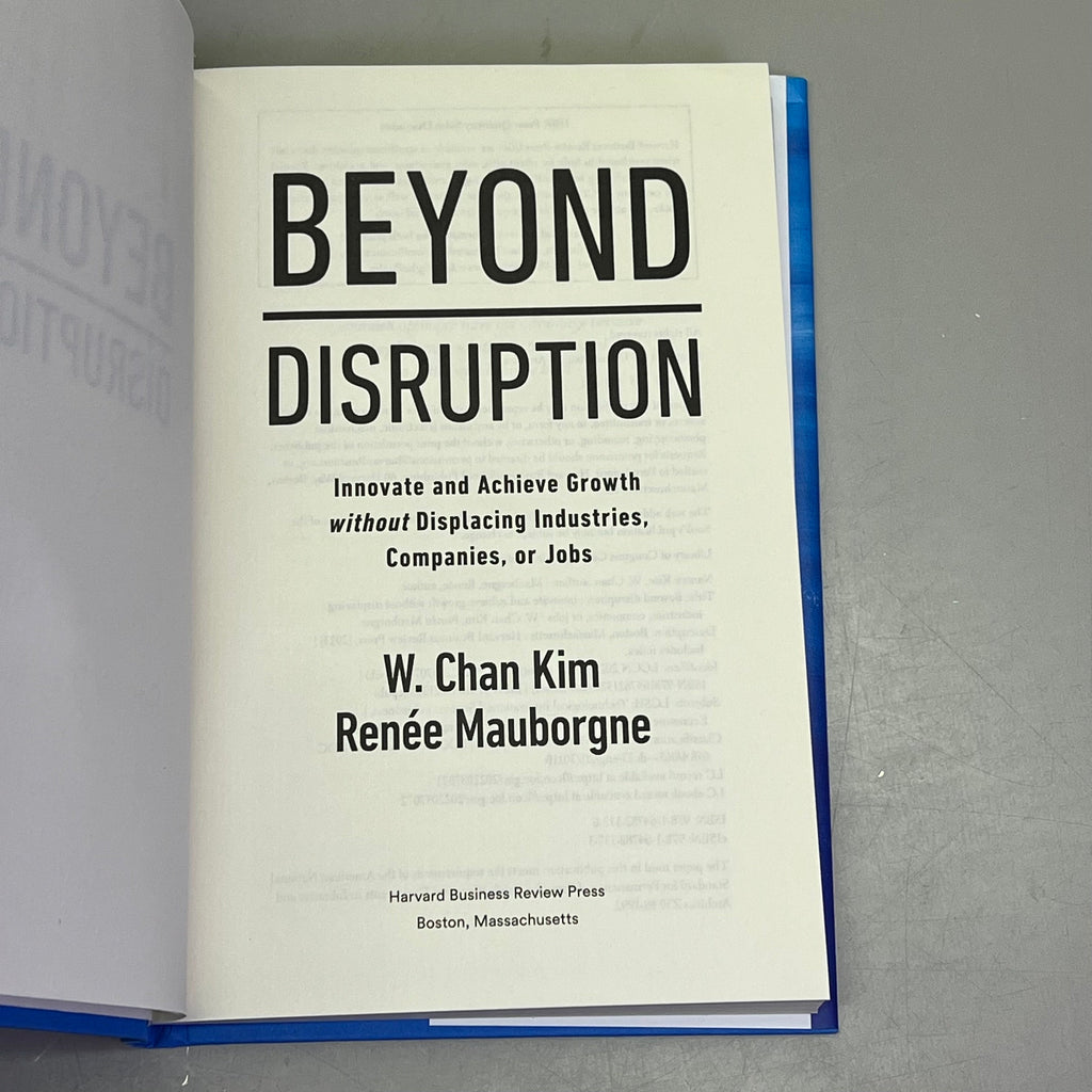 BEYOND DISRUPTION  Global Bestseller By W. Chan Kim & Renee Mauborgne Hardback