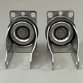 HEAVY DUTY  (2 Pack) Swivel Caster Plate Replacement 4"x2" Overall Length Chrome E32250GZ820644