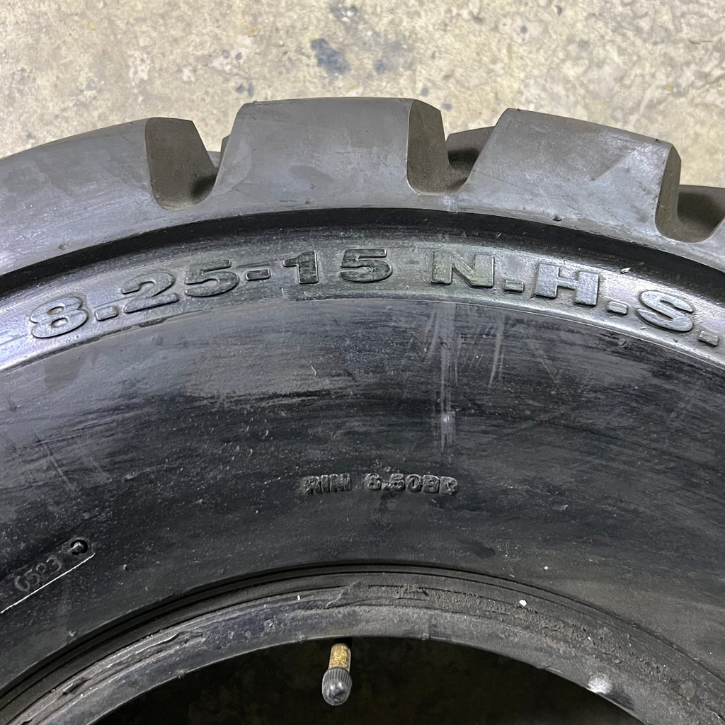 MAXAM Industrial & Forklift Tire Dot 0823 Sz 8.25-15 N.H.S Black MS801