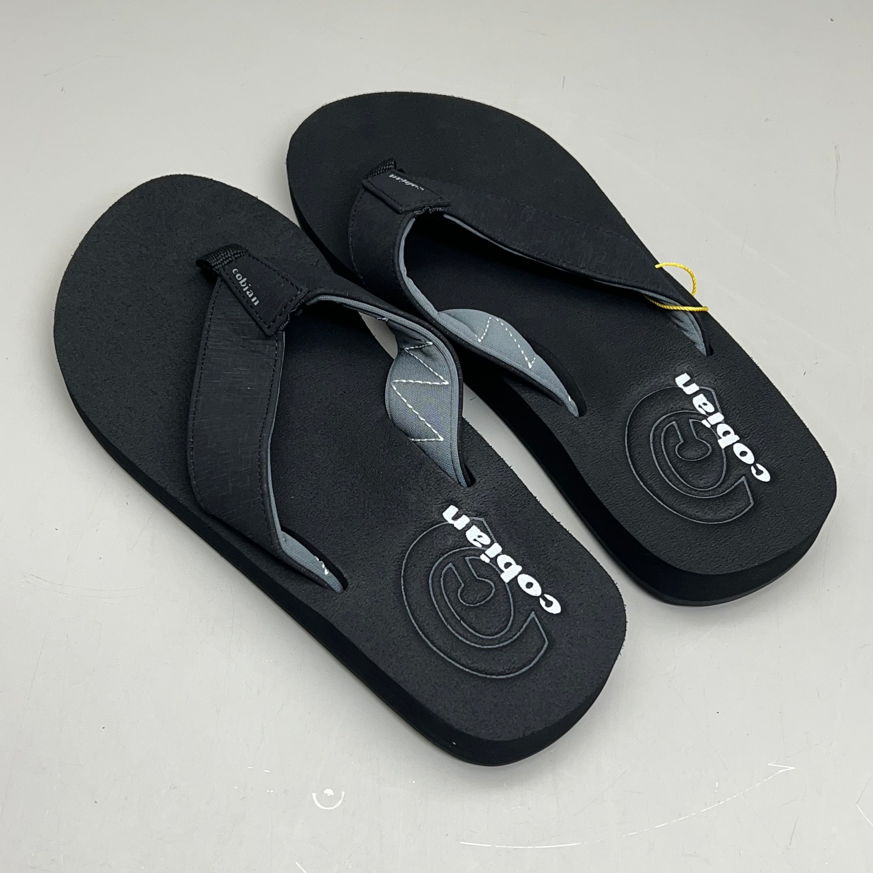 COBIAN Floaters 2 Synthetic Strap Flip Flop Men's Sz 8, EU 40 Black FLT18-001-8