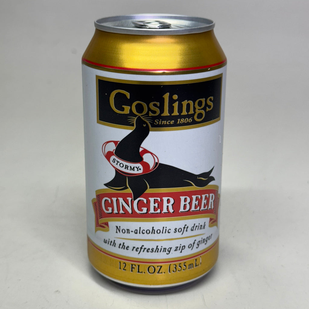 GOSLINGS (4 PACK of 6 Cans) Non-Alcoholic Ginger Beer Can 12 fl oz BB 11/26
