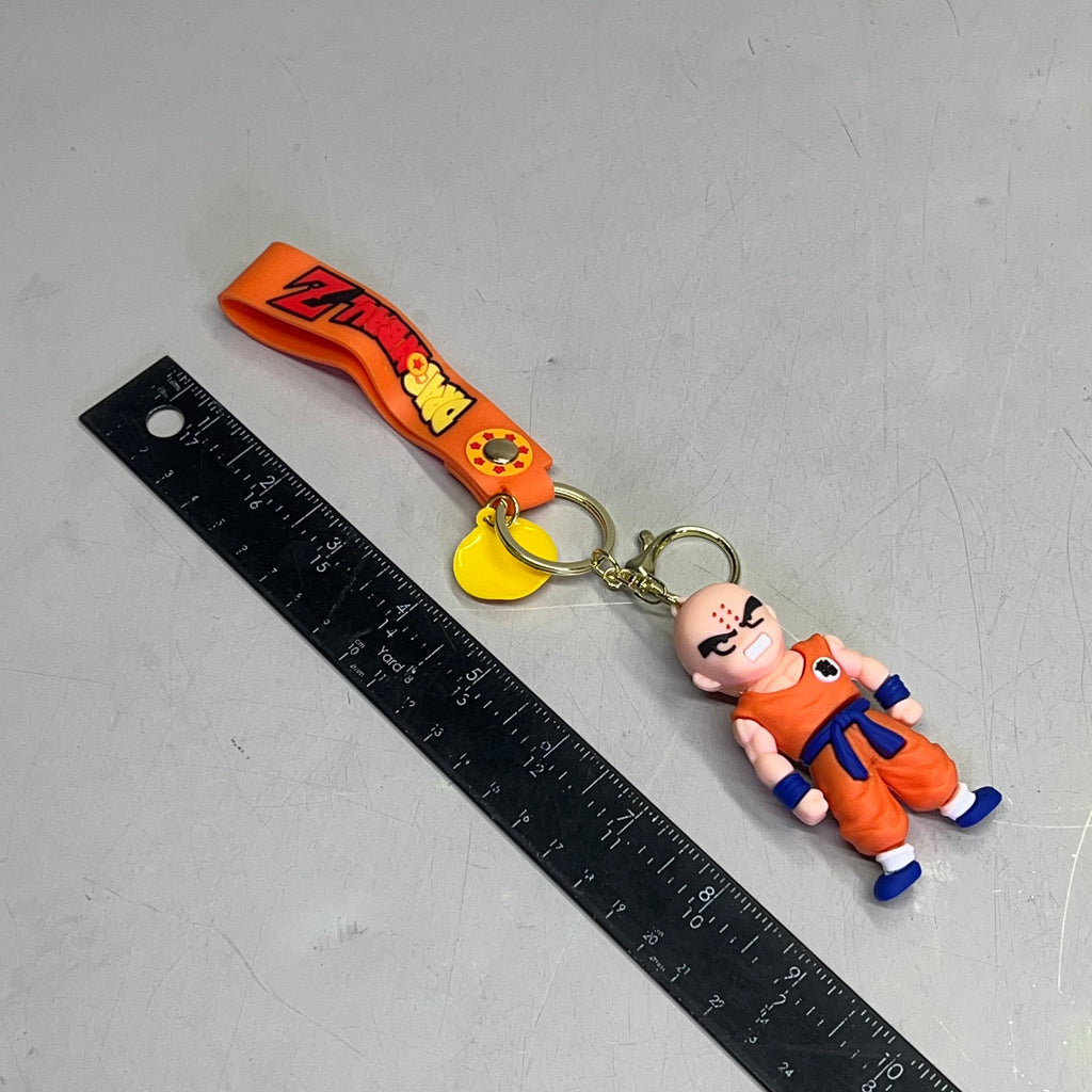 DRAGON BALL Z  (12 PACK) Assorted Anime Characters Keychain w/ Wrist Band 9"