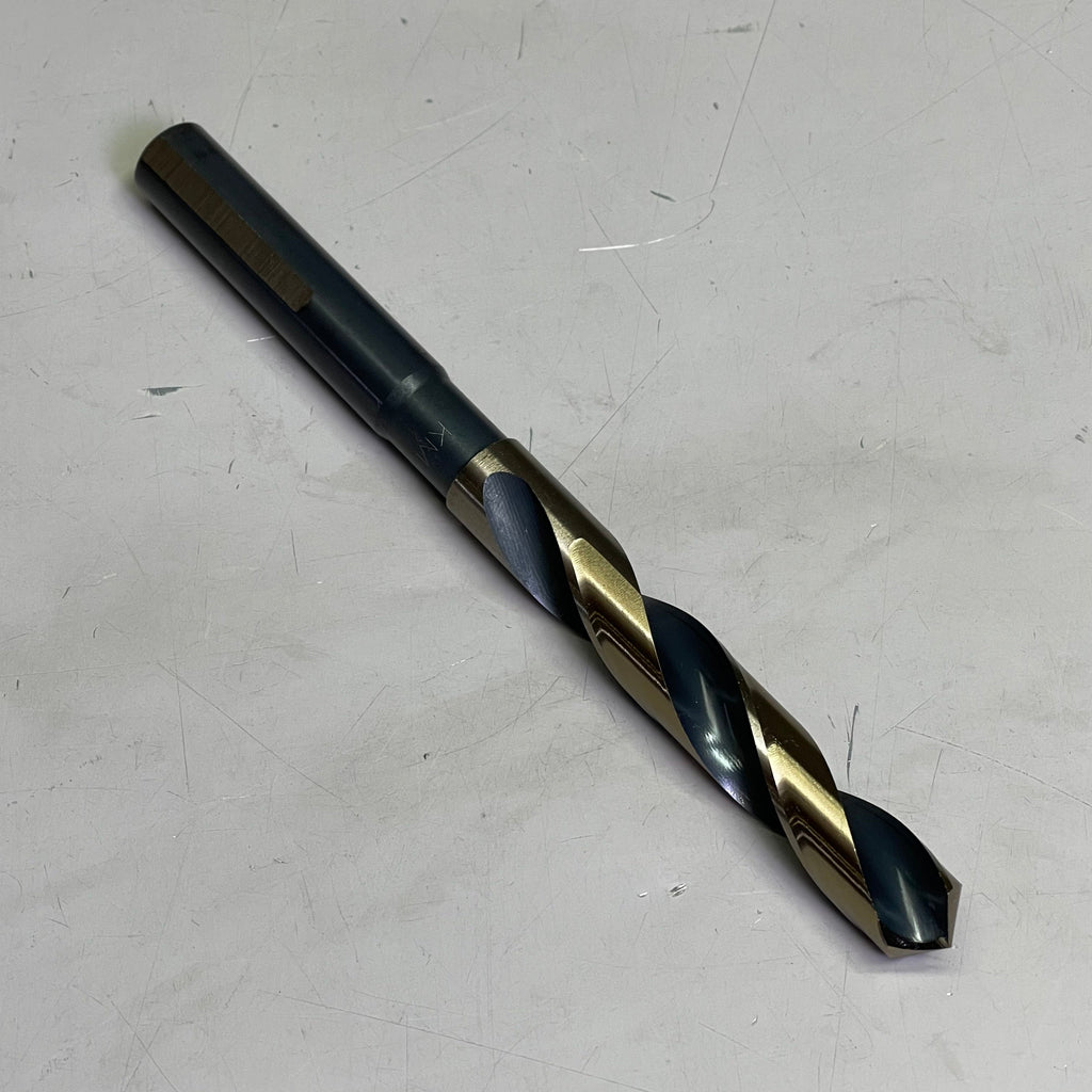 KIMBALL MIDWEST Super Primalloy Reduced Shank S&D Drill Bit 33/64"Dia x 6"L