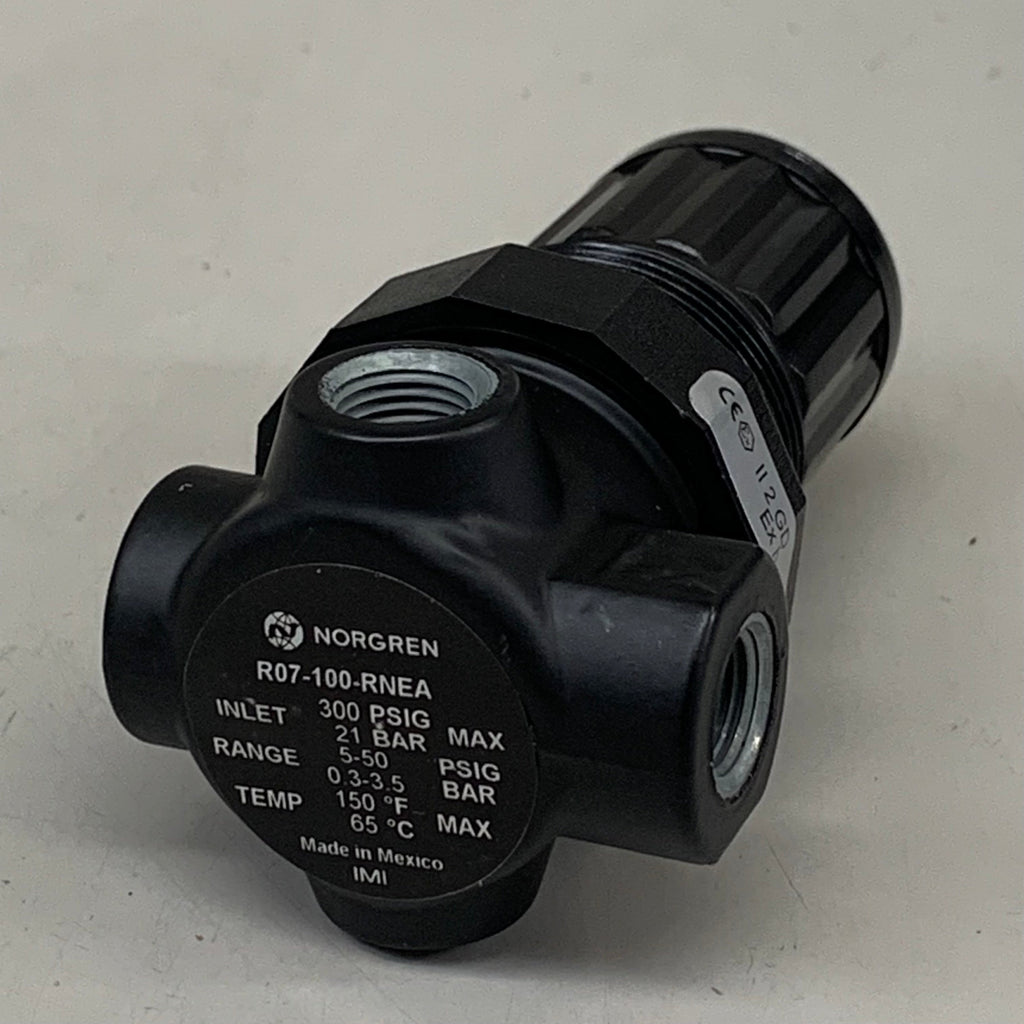 NORGREN Mini Air Pressure Regulator  Black R07-100-RNEA