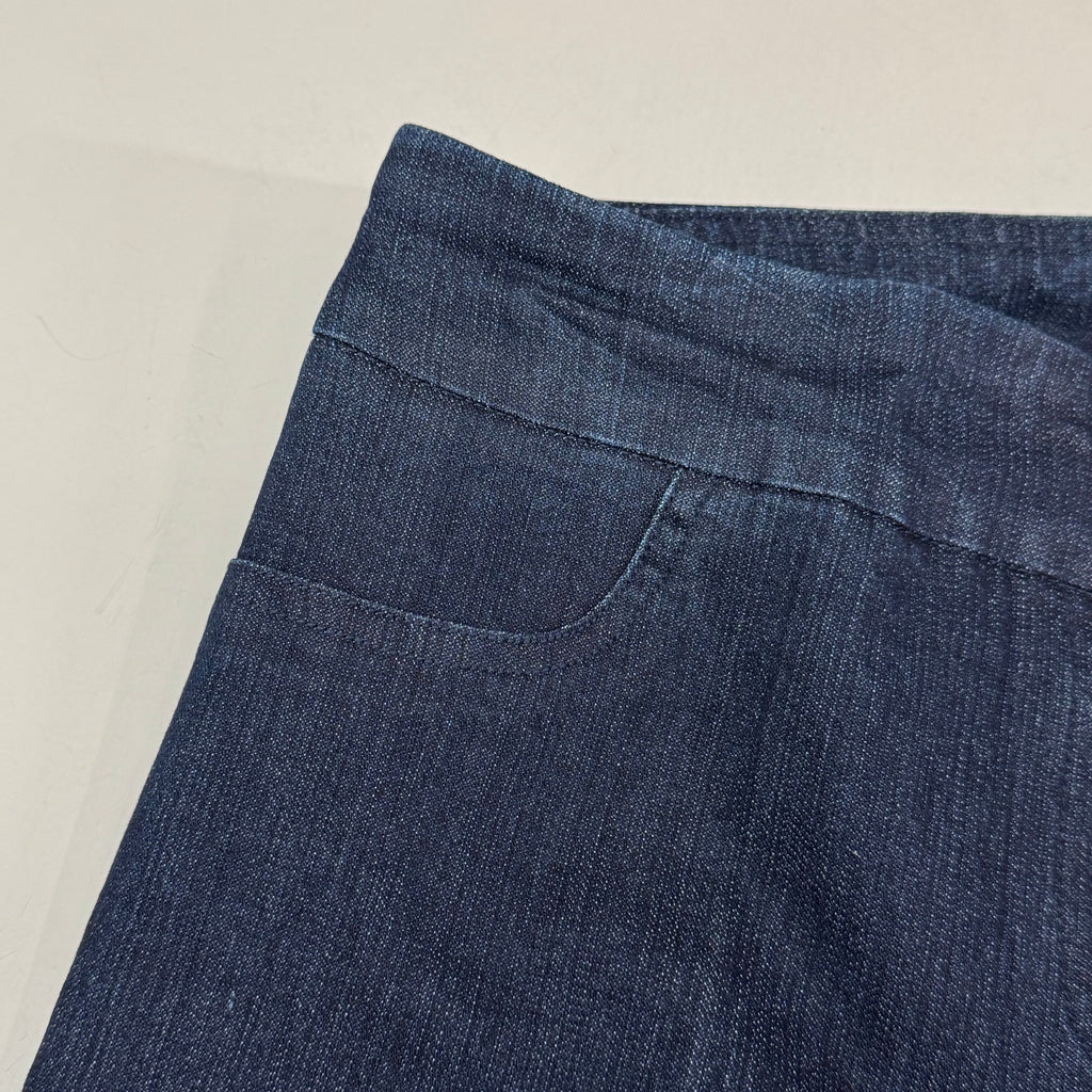 MULTIPLES Narrow Leg Pants Petite Women's Sz 14 Denim M2604P