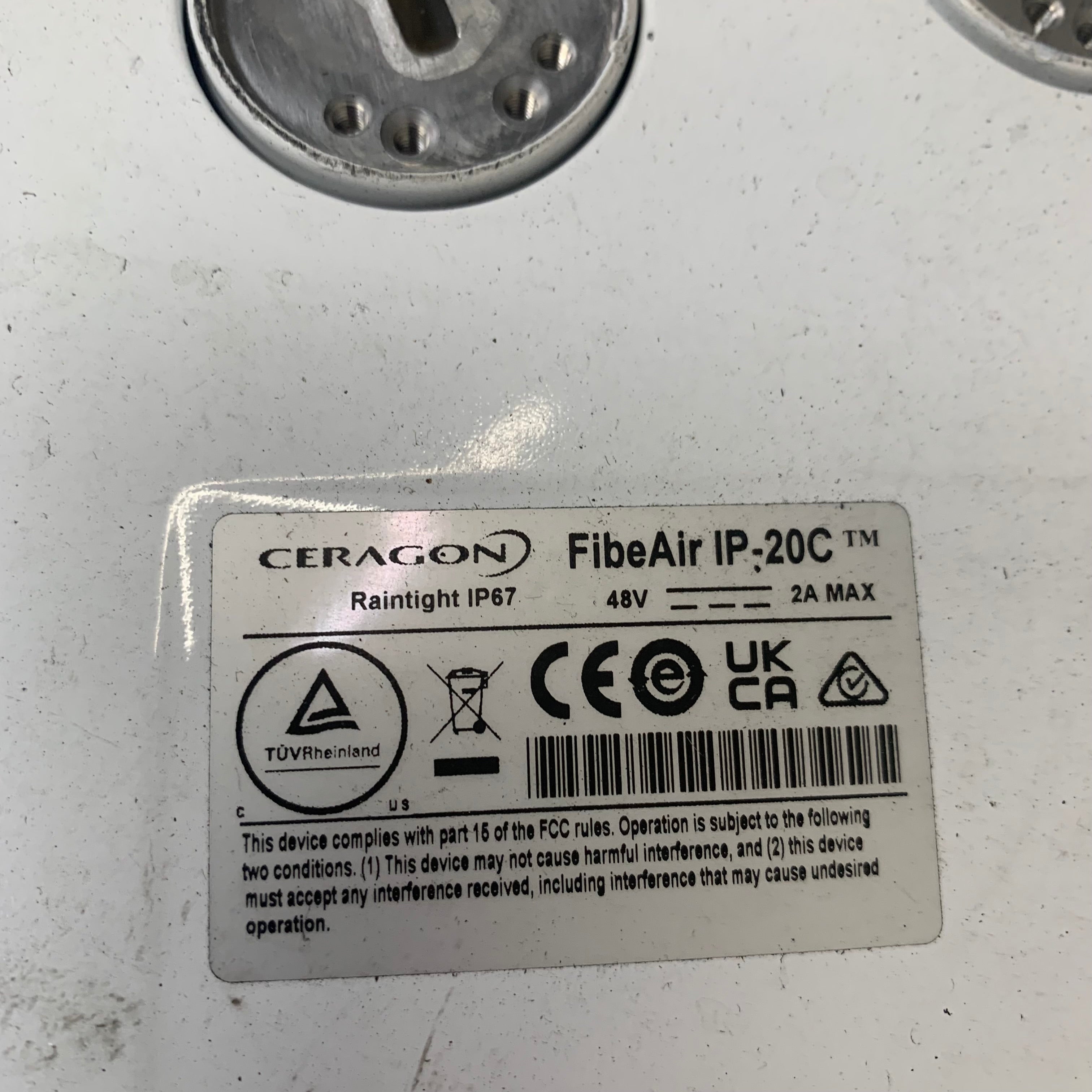 CERAGON All Outdoor, FibeAir IP Multicore Node  9"x8" White IP20C-F-18-L-ESX